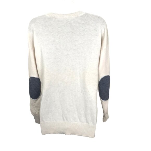 Noel Asmar Equestrian V-neck Very Soft Wool Sweater Size M - Picture 5 of 6